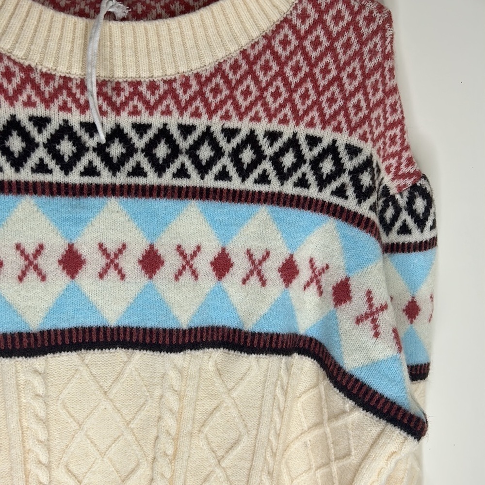 NWOT LOVE + HARMONY Fair Isle Cozy Cardigan Size Medium - Picture 7 of 14